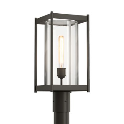 Hubbardton Forge Cela Outdoor Post Light - Color: Grey - Size: 1 light - 34