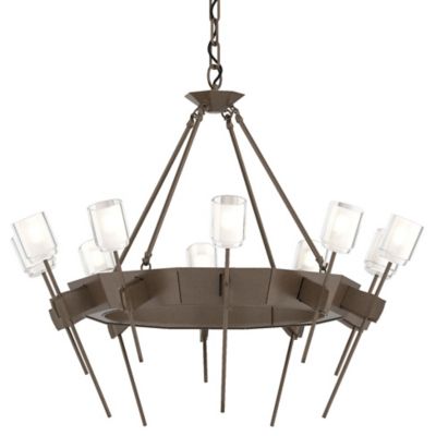 Hubbardton Forge Echo Chandelier - Color: Bronze - Size: 10 light - 101525-