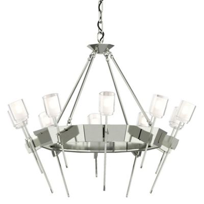 Hubbardton Forge Echo Chandelier - Color: Silver - Size: 10 light - 101525-