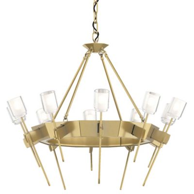 Hubbardton Forge Echo Chandelier - Color: Brass - Size: 10 light - 101525-1