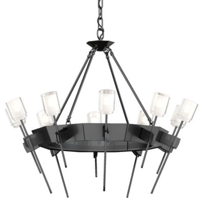 Hubbardton Forge Echo Chandelier - Color: Black - Size: 10 light - 101525-1