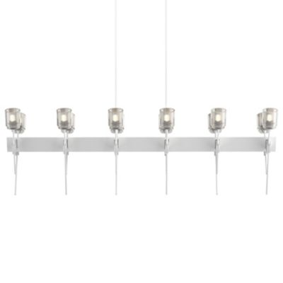 Hubbardton Forge Echo Linear Chandelier - Color: White - Size: 12 light - 1