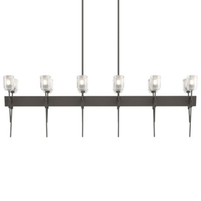 Hubbardton Forge Echo Linear Chandelier - Color: Grey - Size: 12 light - 13