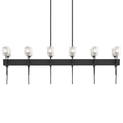 Hubbardton Forge Echo Linear Chandelier - Color: Black - Size: 12 light - 1