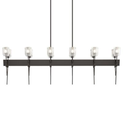 Hubbardton Forge Echo Linear Chandelier - Color: Bronze - Size: 12 light - 