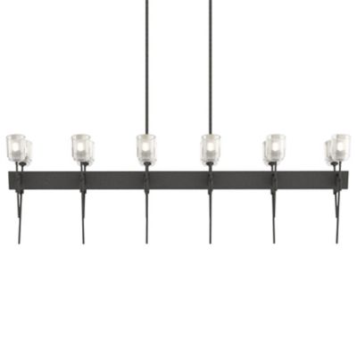 Hubbardton Forge Echo Linear Chandelier - Color: Silver - Size: 12 light - 