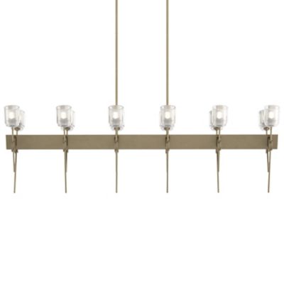 Hubbardton Forge Echo Linear Chandelier - Color: Gold - Size: 12 light - 13