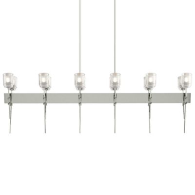 Hubbardton Forge Echo Linear Chandelier - Color: Silver - Size: 12 light - 