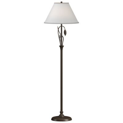 Hubbardton Forge Forged Leaves and Vase Floor Lamp - Color: Bronze - Size: 