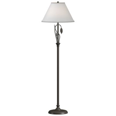 Hubbardton Forge Forged Leaves and Vase Floor Lamp - Color: Grey - Size: 1 