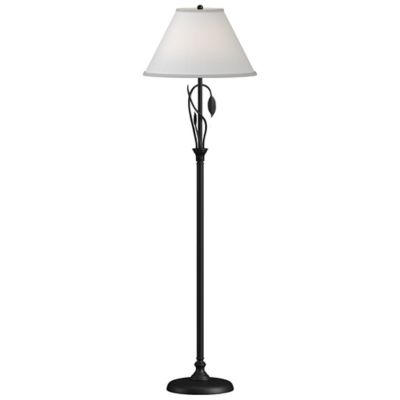 Hubbardton Forge Forged Leaves and Vase Floor Lamp - Color: Black - Size: 1