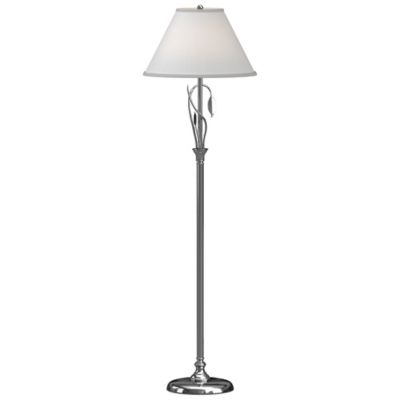 Hubbardton Forge Forged Leaves and Vase Floor Lamp - Color: Silver - Size: 