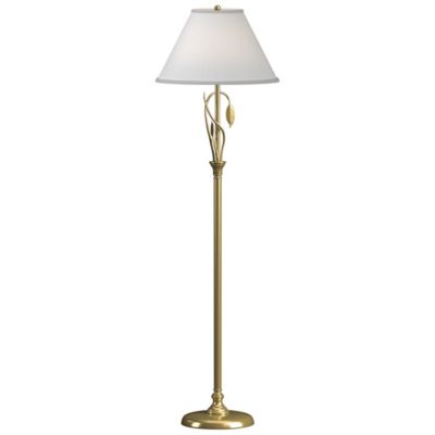 Hubbardton Forge Forged Leaves and Vase Floor Lamp - Color: Brass - Size: 1