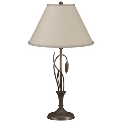 Hubbardton Forge Forged Leaves and Vase Table Lamp - Color: Black - Size: 1