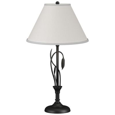 Hubbardton Forge Forged Leaves and Vase Table Lamp - Color: Black - Size: 1