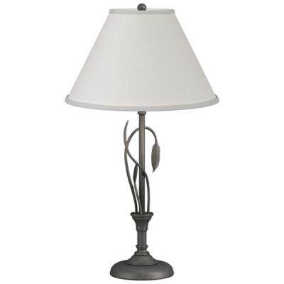 Hubbardton Forge Forged Leaves and Vase Table Lamp - Color: Silver - Size: 