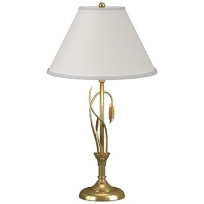 Hubbardton Forge Forged Leaves and Vase Table Lamp - Color: Brass - Size: 1