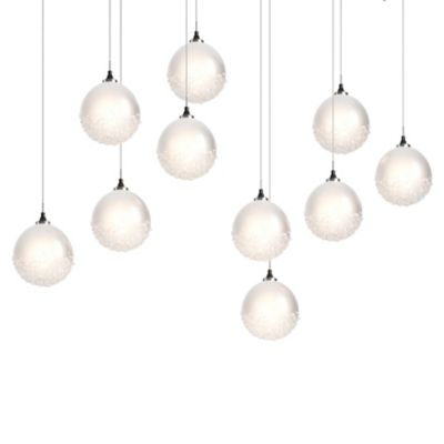 Hubbardton Forge Fritz Globe Linear Chandelier - Color: Bronze - Size: 10 l