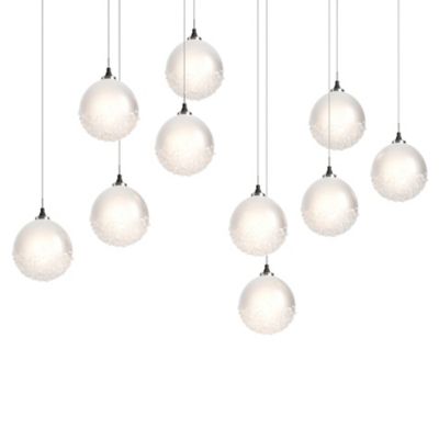 Hubbardton Forge Fritz Globe Linear Chandelier - Color: Silver - Size: 10 l