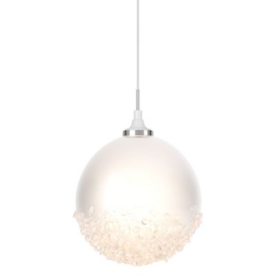 Hubbardton Forge Fritz Globe Mini Pendant Light - Color: White - Size: 1 li