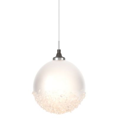 Hubbardton Forge Fritz Globe Mini Pendant Light - Color: White - Size: 1 li