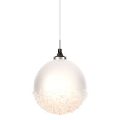 Hubbardton Forge Fritz Globe Mini Pendant Light - Color: White - Size: 1 li