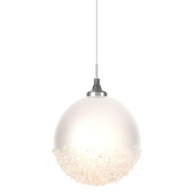 Hubbardton Forge Fritz Globe Mini Pendant Light - Color: White - Size: 1 li