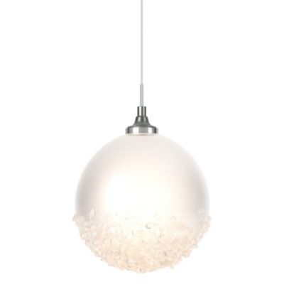 Hubbardton Forge Fritz Globe Mini Pendant Light - Color: White - Size: 1 li