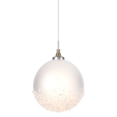 Hubbardton Forge Fritz Globe Mini Pendant Light - Color: White - Size: 1 li