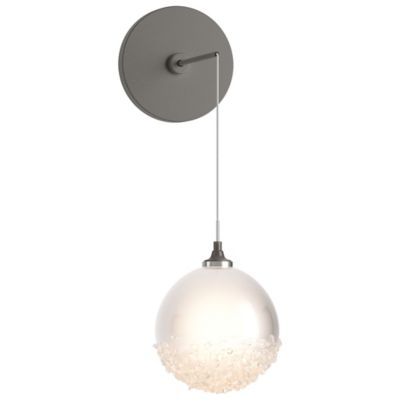 Hubbardton Forge Fritz Globe Low Voltage Wall Sconce - Color: Grey - Size: 