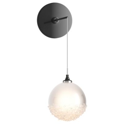 Hubbardton Forge Fritz Globe Low Voltage Wall Sconce - Color: Black - Size: