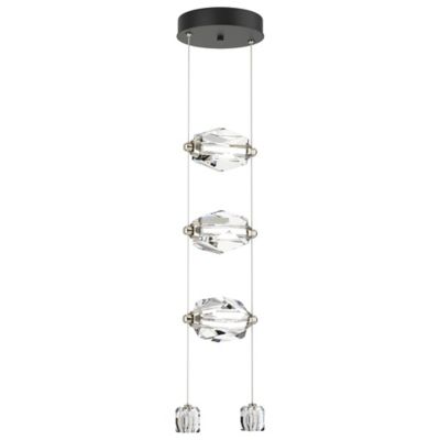 Hubbardton Forge Gatsby Vertical LED Pendant Light - Color: Black - Size: 3