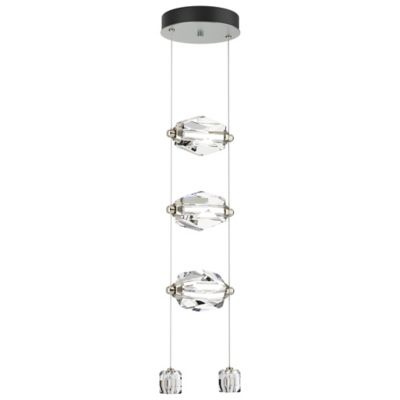 Hubbardton Forge Gatsby Vertical LED Pendant Light - Color: Silver - Size: 