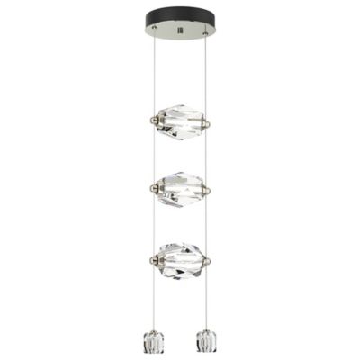 Hubbardton Forge Gatsby Vertical LED Pendant Light - Color: Silver - Size: 