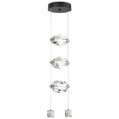 Hubbardton Forge Gatsby Vertical LED Pendant Light - Color: Black - Size: 3