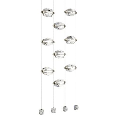 Hubbardton Forge Gatsby LED Linear Chandelier - Color: Grey - Size: 6 light