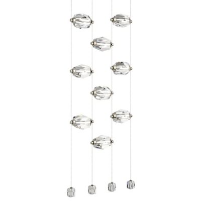 Hubbardton Forge Gatsby LED Linear Chandelier - Color: Bronze - Size: 6 lig