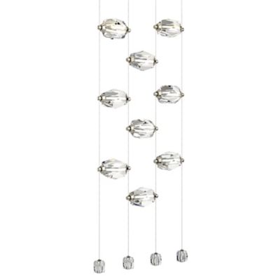 Hubbardton Forge Gatsby LED Linear Chandelier - Color: Brass - Size: 6 ligh