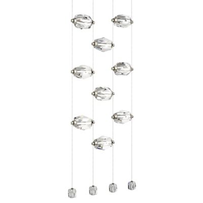 Hubbardton Forge Gatsby LED Linear Chandelier - Color: Black - Size: 6 ligh