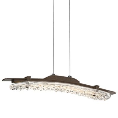 Hubbardton Forge Glissade LED Pendant Light - Color: Bronze - Size: Medium 