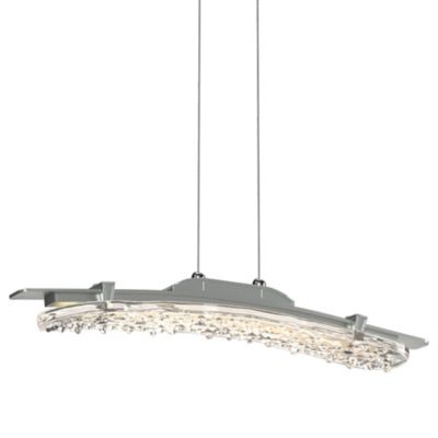 Hubbardton Forge Glissade LED Pendant Light - Color: Silver - Size: Medium 