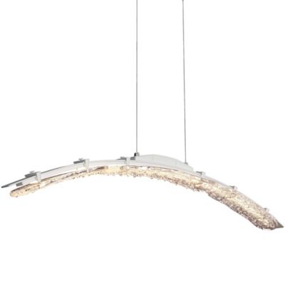 Hubbardton Forge Glissade LED Pendant Light - Color: White - Size: Large - 