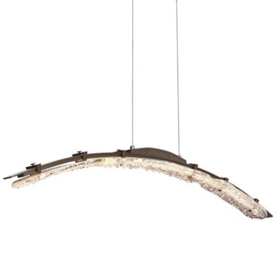 Hubbardton Forge Glissade LED Pendant Light - Color: Bronze - Size: Large -