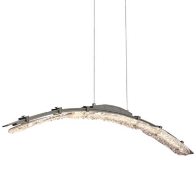 Hubbardton Forge Glissade LED Pendant Light - Color: Silver - Size: Large -