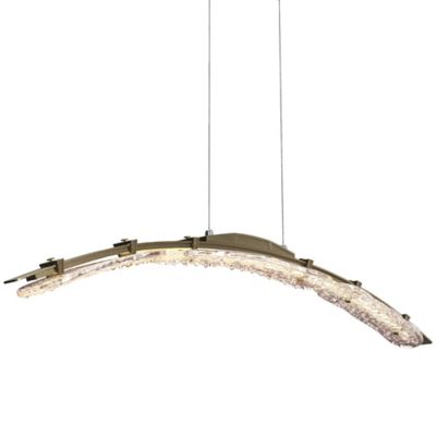 Hubbardton Forge Glissade LED Pendant Light - Color: Gold - Size: Large - 1