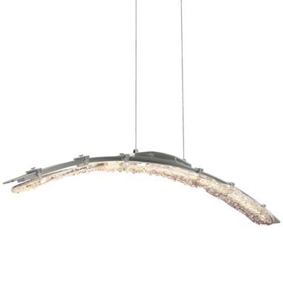 Hubbardton Forge Glissade LED Pendant Light - Color: Silver - Size: Large -