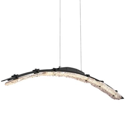 Hubbardton Forge Glissade LED Pendant Light - Color: Black - Size: Large - 