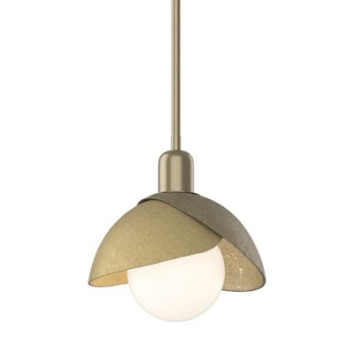 Hubbardton Forge Brooklyn Double Shade Pendant Light - Color: White - Size: