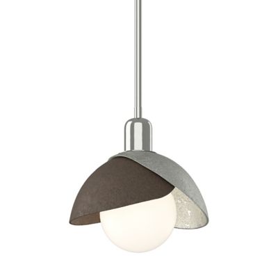 Hubbardton Forge Brooklyn Double Shade Pendant Light - Color: White - Size: