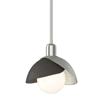 Hubbardton Forge Brooklyn Double Shade Pendant Light - Color: White - Size: